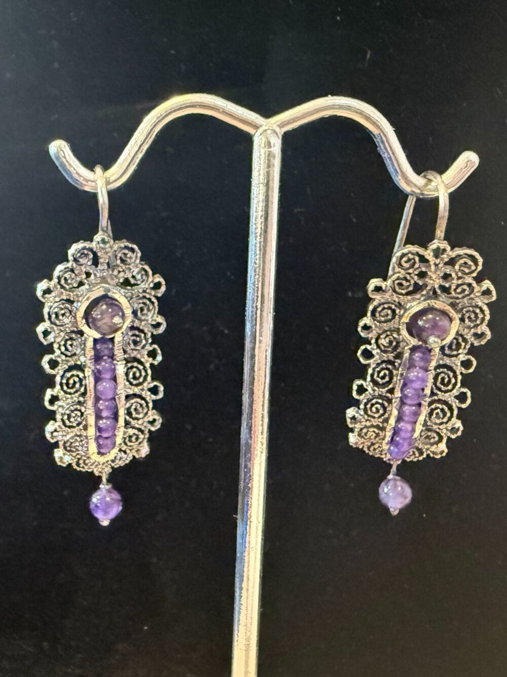 Sterling Silver Handmade Mexican Filigree Earrings
